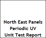 Periodic UV test report North East Panels Ltd